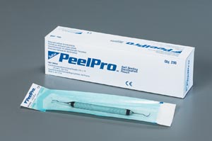 Sterilization Pouch PeelPro Ethylene Oxide (EO) Gas / Steam 3-1/2 X 6-1/2 Inch Transparent Blue / White Self Seal Paper / Film by Sultan Healthcare, Inc  ID 88005